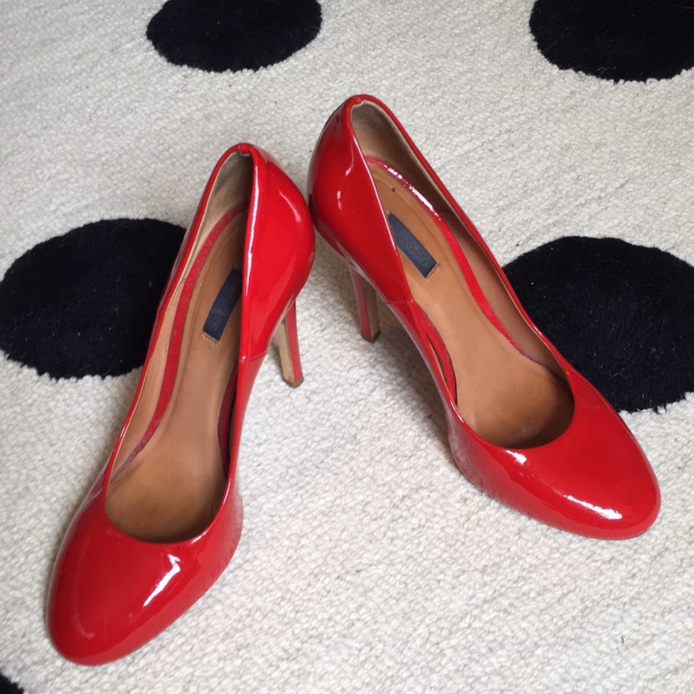 Kurt Geiger Red Patent Leather Heels